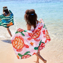 Load image into Gallery viewer, Dock & Bay Kids Quick Dry Beach Towel - Turtley Tropical