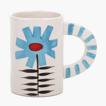 Load image into Gallery viewer, Handmade Ceramic Floral Coffee Mug