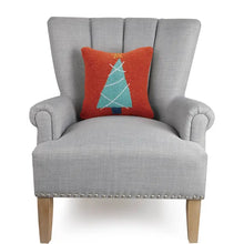 Load image into Gallery viewer, Ampersand Christmas Tree Hook Throw Pillow
