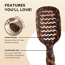 Load image into Gallery viewer, Teleties Vented Hair Brush | Tortoise