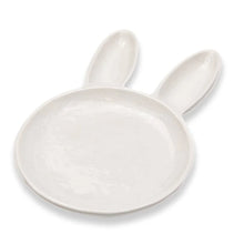 Load image into Gallery viewer, White Ceramic Bunny Divided Serving Dish
