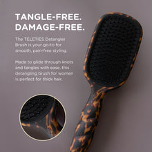 Load image into Gallery viewer, Teleties Detangler Hair Brush For Thick Hair - Tortoise