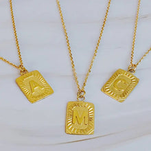 Load image into Gallery viewer, Art Deco Initial Necklace