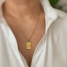 Load image into Gallery viewer, Art Deco Initial Necklace