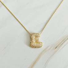 Load image into Gallery viewer, Crystal Bubble Initial Necklace