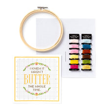 Load image into Gallery viewer, I Knew It Wasn't Butter Cross Stitch Kit