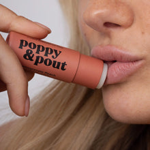 Load image into Gallery viewer, Poppy & Pout Lip Balm, Pomegranate Peach