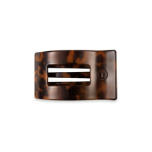 Load image into Gallery viewer, TELETIES Tortoise Flat Rectangle Hair Clip