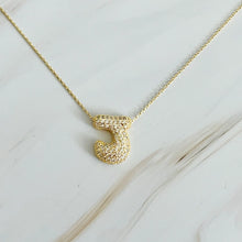 Load image into Gallery viewer, Crystal Bubble Initial Necklace