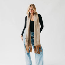 Load image into Gallery viewer, Scarf - Helga Blanket Scarf | Tan