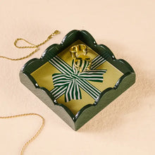 Load image into Gallery viewer, Scallop Trinket Tray-Holiday Gift Bow