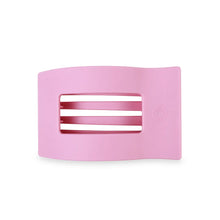 Load image into Gallery viewer, TELETIES Flat Rectangle Hair Clip - Merry Pinkmas