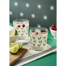 Load image into Gallery viewer, Holly Jolly 12.5 Ounce Drinking Glass