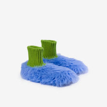 Load image into Gallery viewer, Fur Sock Slippers - Periwinkle