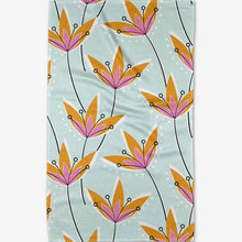 Load image into Gallery viewer, Geometry Tea Towel - Retro Floral