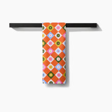 Load image into Gallery viewer, Geometry Tea Towel - Spring Check