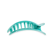 Load image into Gallery viewer, TELETIES Totally Turquoise Round Flat Hair Clip - 2 Sizes