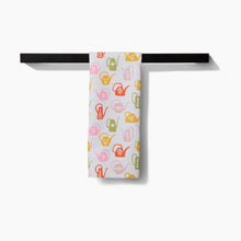 Load image into Gallery viewer, Geometry Tea Towel - Retro Watering Cans