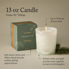 Load image into Gallery viewer, Thymes Frasier Fir® Tidings 13 oz Poured Candle