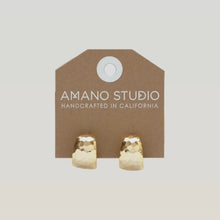 Load image into Gallery viewer, Hammered Vintage Hoop Earrings