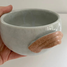 Load image into Gallery viewer, Handmade Japanese Pottery Soup Bowl - Light Blue
