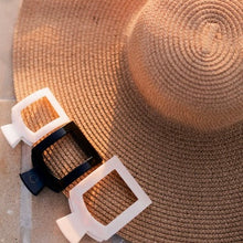 Load image into Gallery viewer, TELETIES Jet Black Flat Square Hair Clip