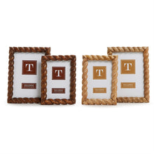 Load image into Gallery viewer, Picture Frame - Hand-Carved Twist Photo Frame