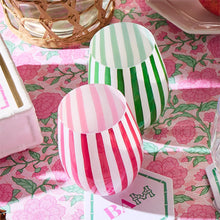 Load image into Gallery viewer, Celebration Stripe Hand-Painted Stemless Wine Glasses - Set of 4