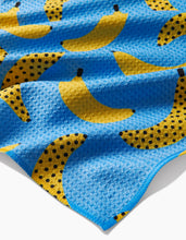 Load image into Gallery viewer, Geometry Tea Towel - Blue Bananas