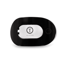 Load image into Gallery viewer, TELETIES Jet Black Flat Round Hair Clip