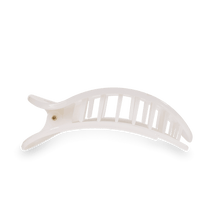 Load image into Gallery viewer, TELETIES Coconut White Flat Round Hair Clip