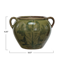 Load image into Gallery viewer, Hand-Painted Terracotta Urn
