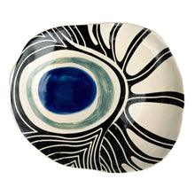 Load image into Gallery viewer, Hand-Painted Stoneware Organic Shaped Platter