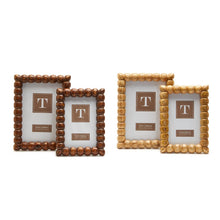 Load image into Gallery viewer, Picture Frame: Hand-Carved Bobbin Mango Wood