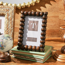 Load image into Gallery viewer, Picture Frame: Hand-Carved Bobbin Mango Wood