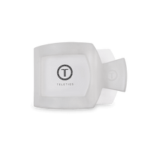 Load image into Gallery viewer, TELETIES Coconut White Flat Square Hair Clip