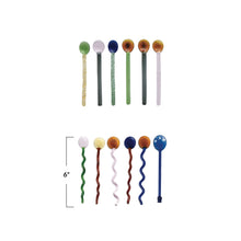 Load image into Gallery viewer, Handmade Glass Spoons in Kraft Box, Set of 6, 2 Styles