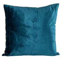 Load image into Gallery viewer, Square Cotton Blend Velvet Printed Pillow w/ Vintage Carpet Pattern