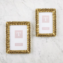 Load image into Gallery viewer, Picture Frame - Gold Ruffles (2 Sizes)