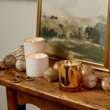 Load image into Gallery viewer, Thymes Frasier Fir Gilded Gold Poured Candle