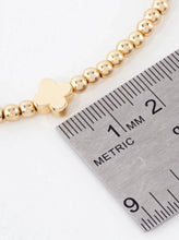 Load image into Gallery viewer, 3PC-Set Metallic Beads Quatrefoil Stackable Stretch Bracelets