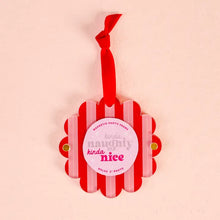 Load image into Gallery viewer, Peppermint Stripes Picture Frame Ornament