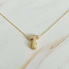 Load image into Gallery viewer, Crystal Bubble Initial Necklace