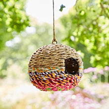 Load image into Gallery viewer, Birdhouses - Large Round Recycled Cotton Birdhouse