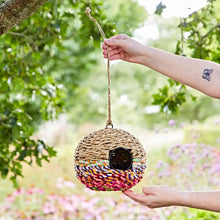 Load image into Gallery viewer, Birdhouses - Large Round Recycled Cotton Birdhouse