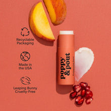 Load image into Gallery viewer, Poppy & Pout Lip Balm, Pomegranate Peach
