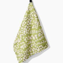 Load image into Gallery viewer, Geometry Tea Towel - Spring Green Forsythia