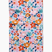Load image into Gallery viewer, Geometry Tea Towel - Whimsy Floral