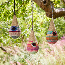 Load image into Gallery viewer, Birdhouses - Teardrop Recycled Cotton Birdhouse