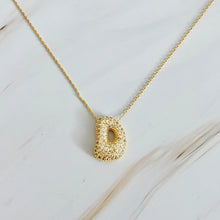 Load image into Gallery viewer, Crystal Bubble Initial Necklace